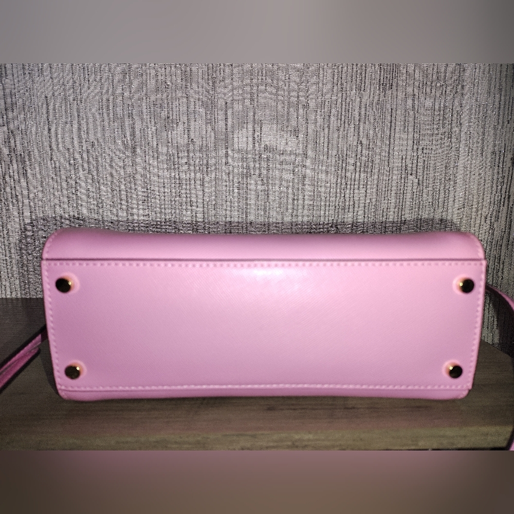 Kate Spade Madison Saffiano Leather Satchel In Surf Pink - Picture 6 of 10
